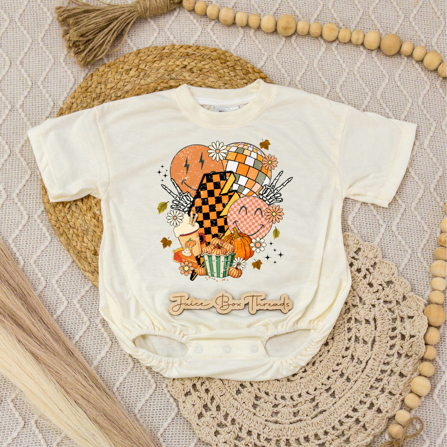 Fall Collage Romper/Tee