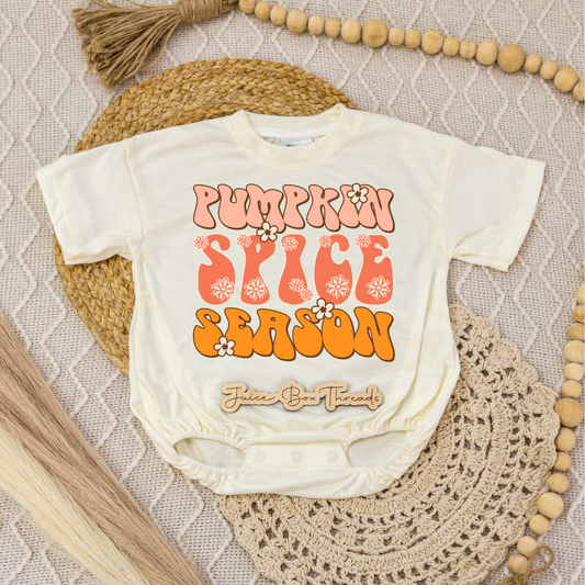 Pumpkin Spice Season Romper/Tee