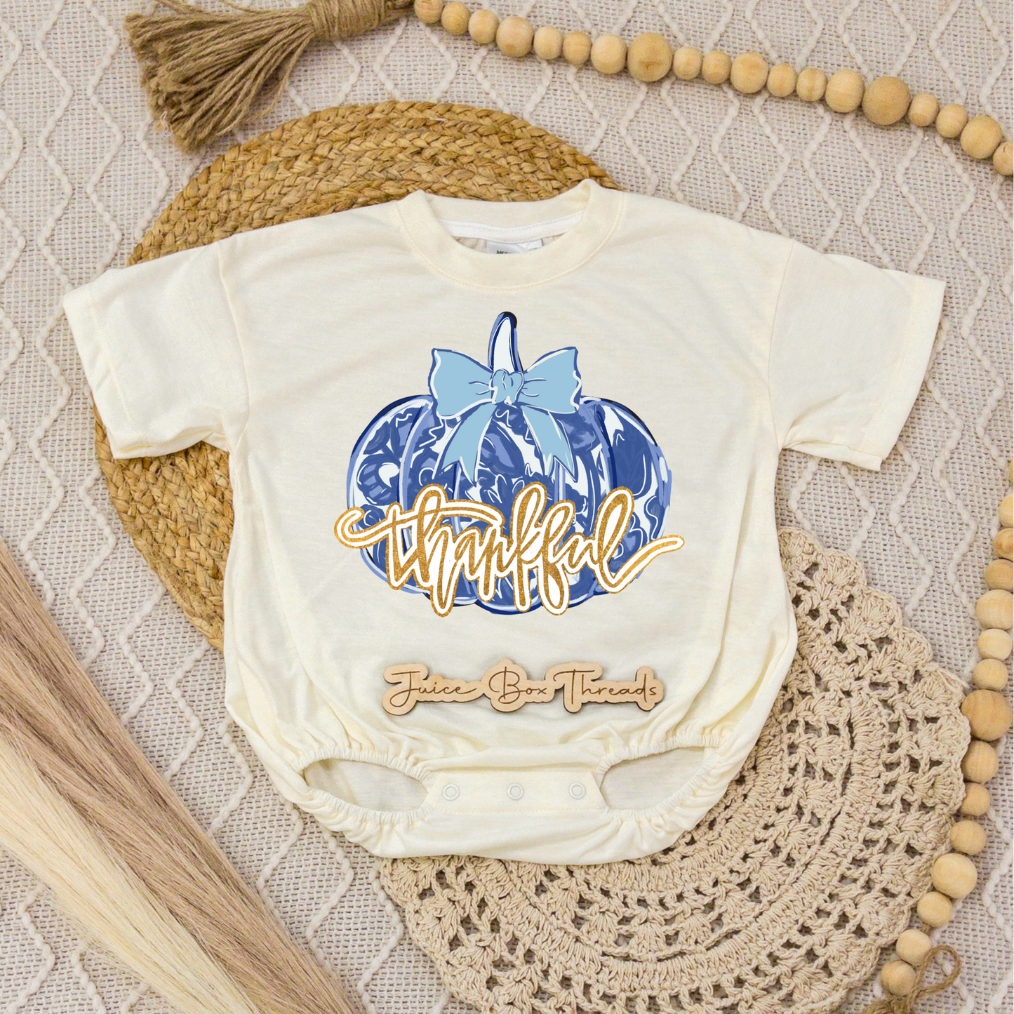 Thankful Pumpkin Romper/Tee