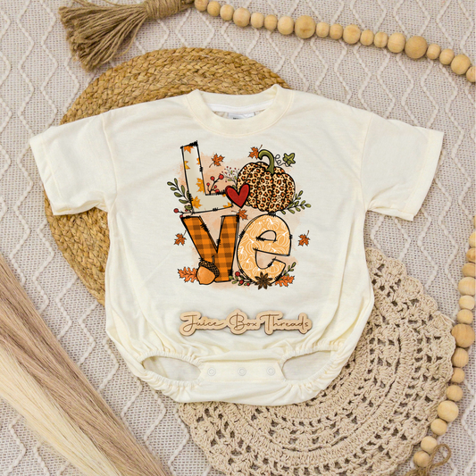 Fall Love Romper/Tee