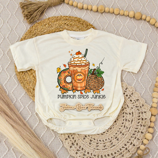 Pumpkin Spice Junkie Romper/Tee