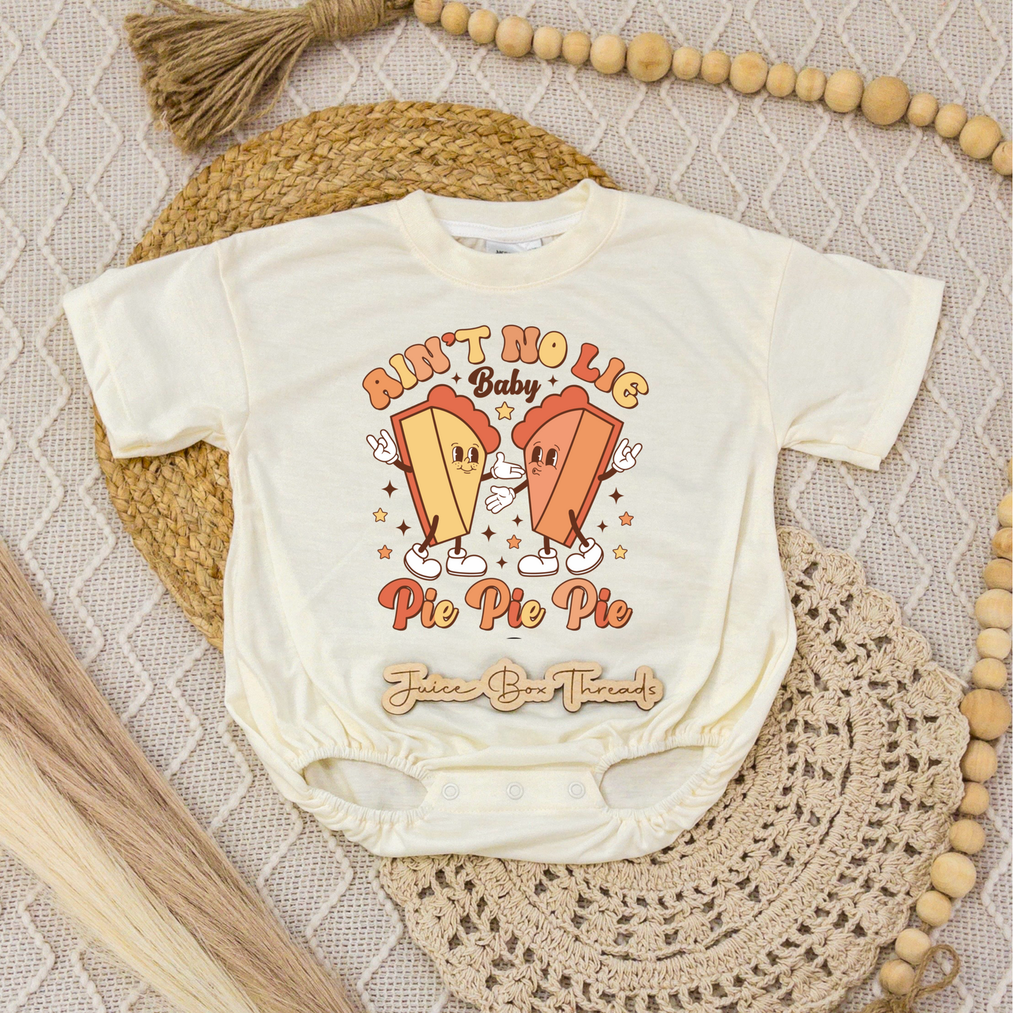 Ain't No Lie Baby Pie Pie Pie Romper/Tee