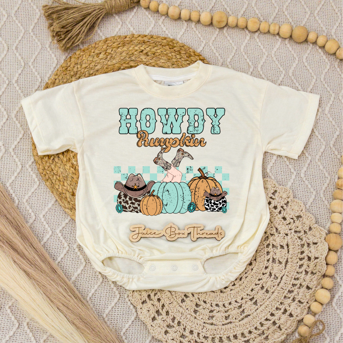 Howdy Pumpkin Romper/Tee