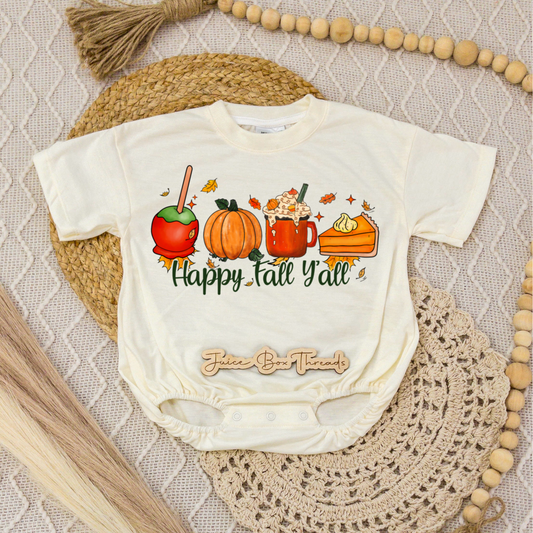 Happy Fall Y'all Romper/Tee