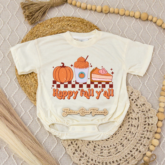 Happy Fall Y'all Romper/Tee