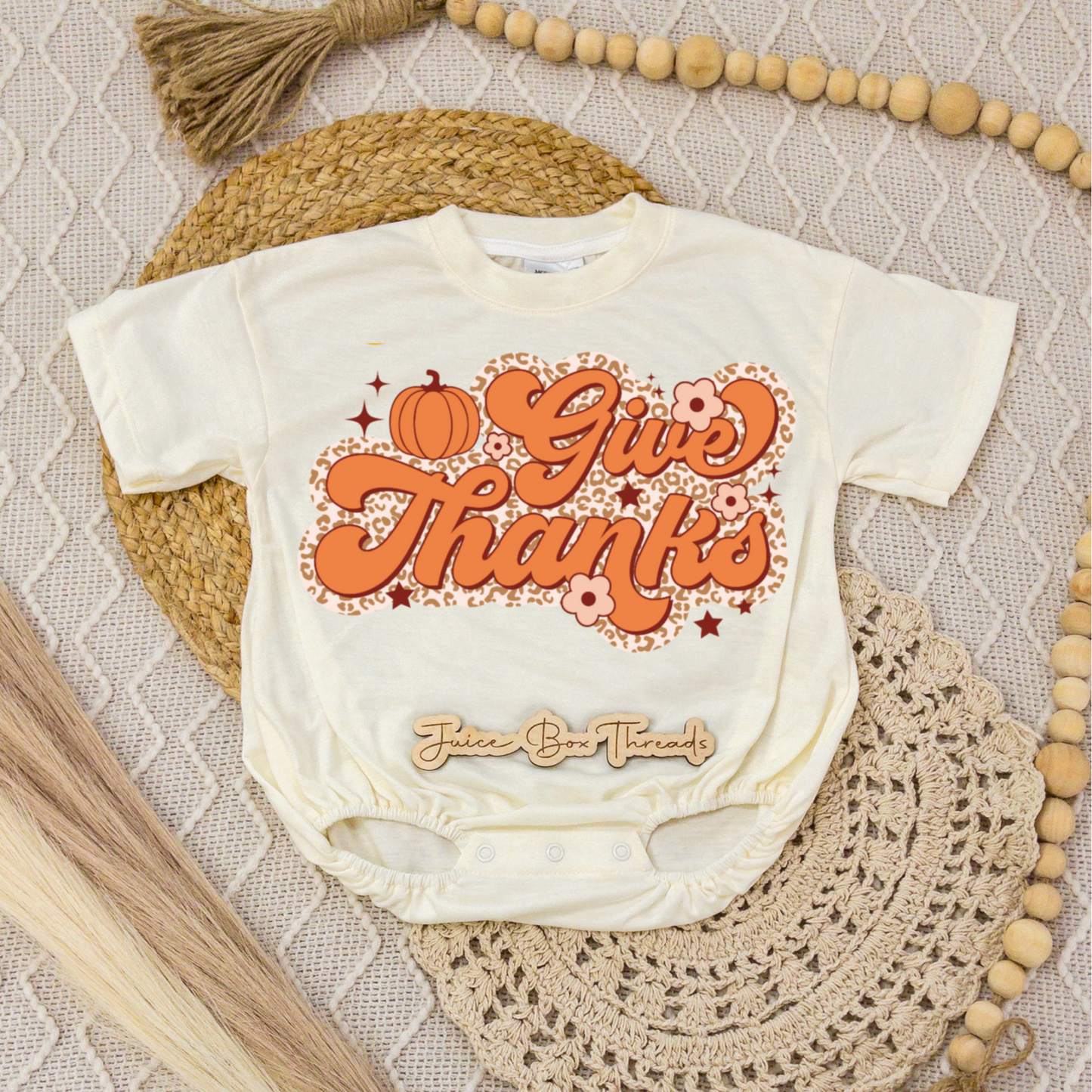 Give Thanks Romper/Tee