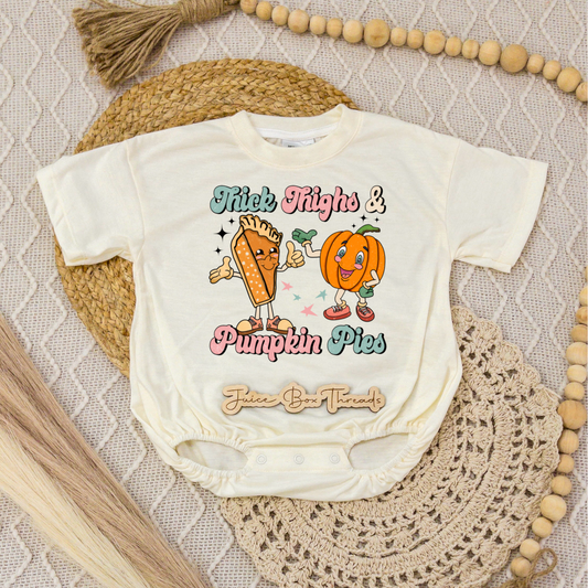 Thick Thighs and Pumpkin Pies Romper/Tee
