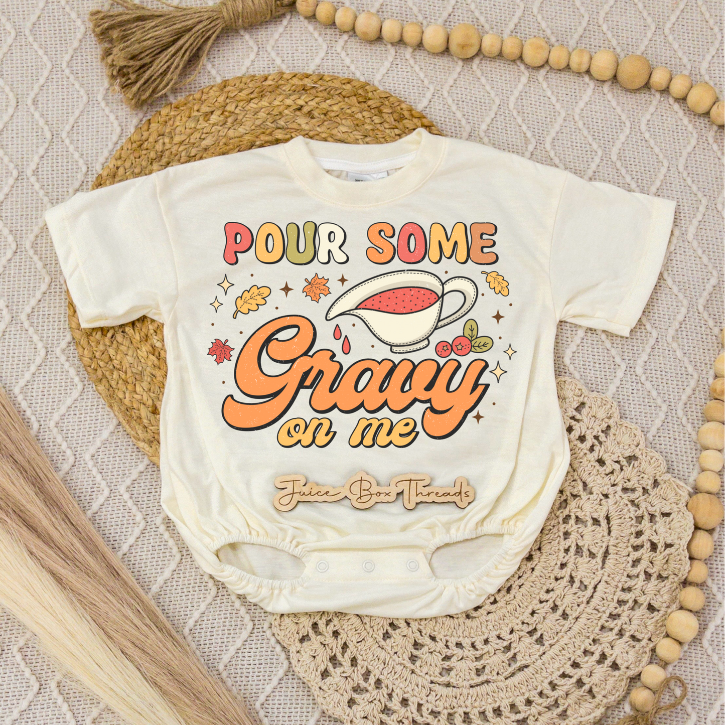 Pour Some Gravy on Me Romper/Tee