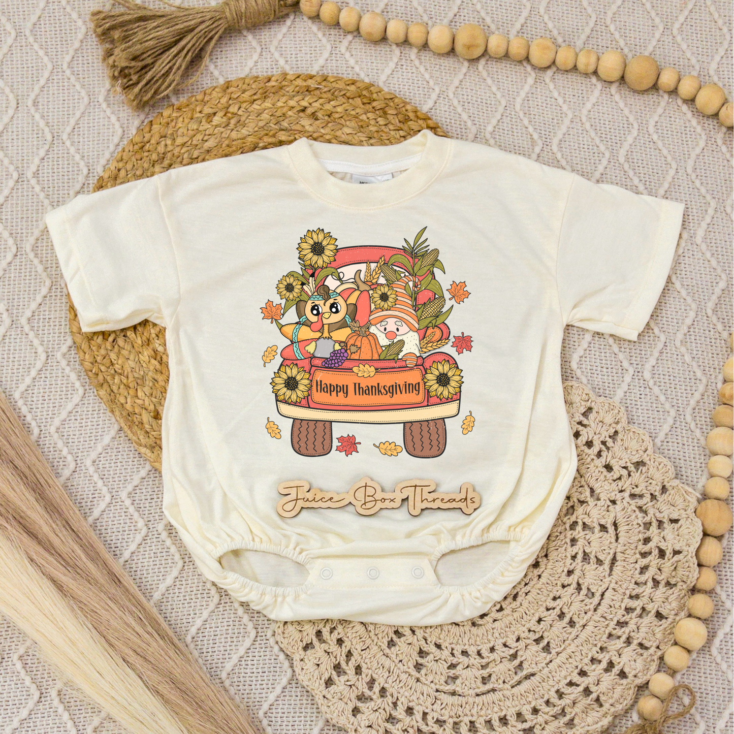 Happy Thanksgiving Romper/Tee