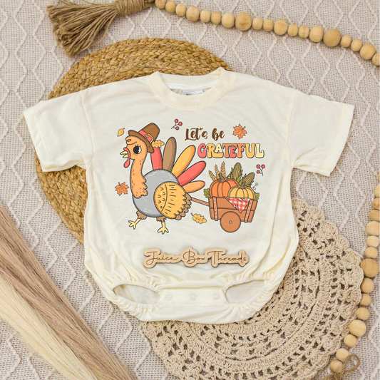 Let's Be Grateful Romper/Tee