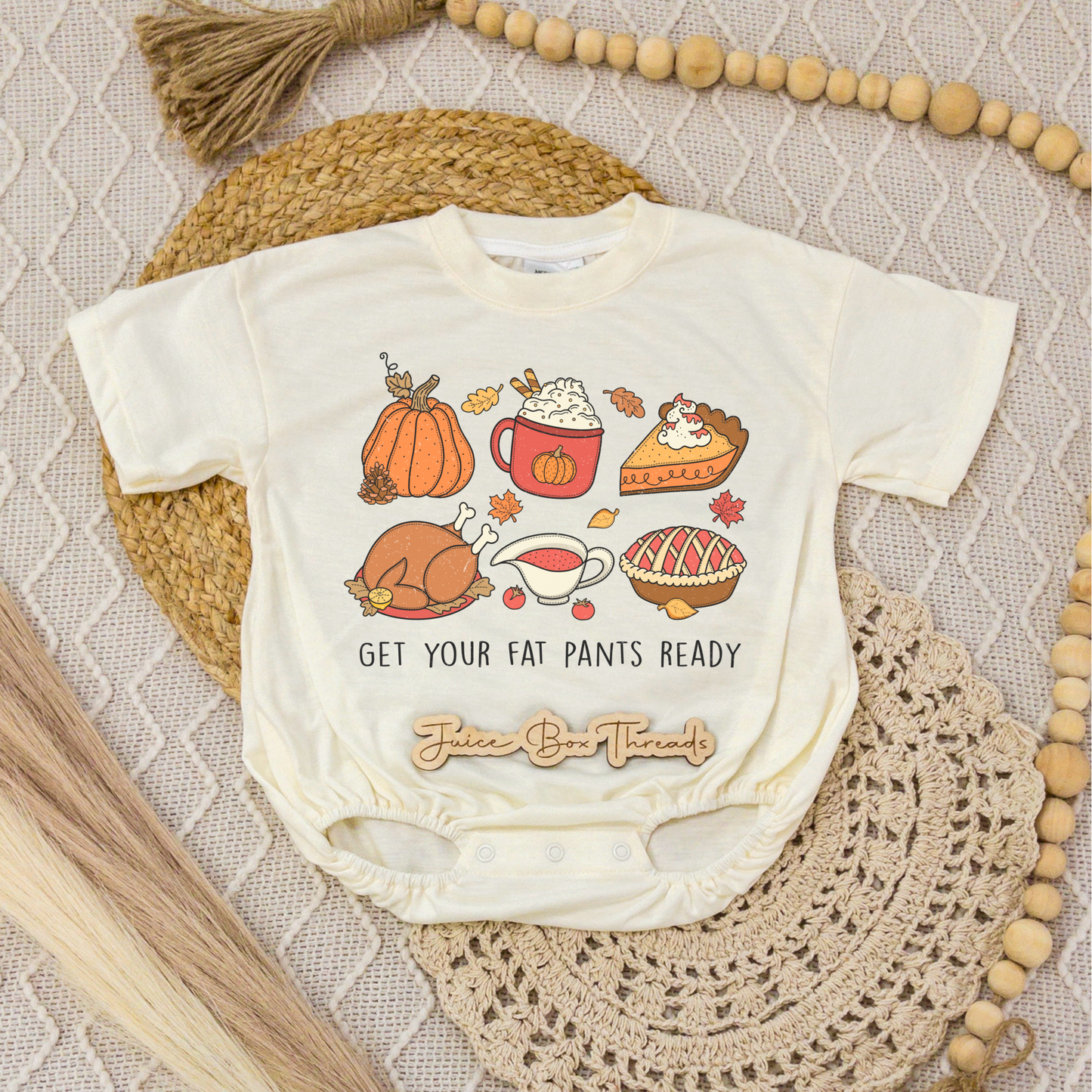 Get Your Fat Pants Ready Romper/Tee