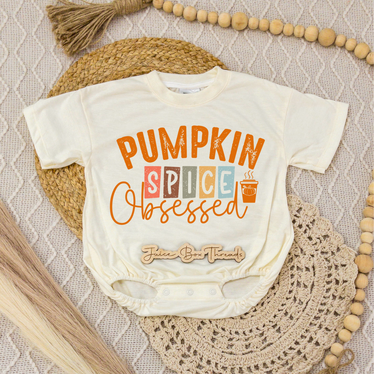 Pumpkin Spice Obsessed Romper/Tee