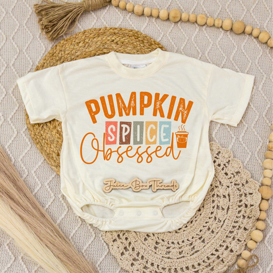 Pumpkin Spice Obsessed Romper/Tee
