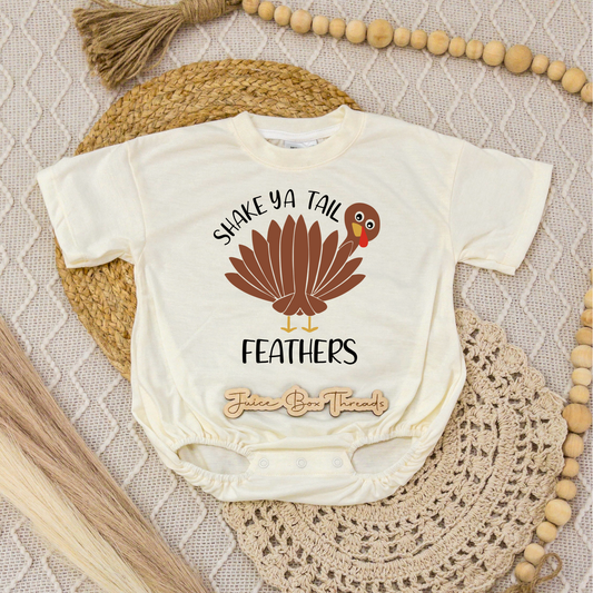 Shake Ya Tail Feathers Romper/Tee