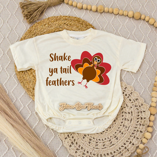 Shake Ya Tail Feathers Romper/Tee