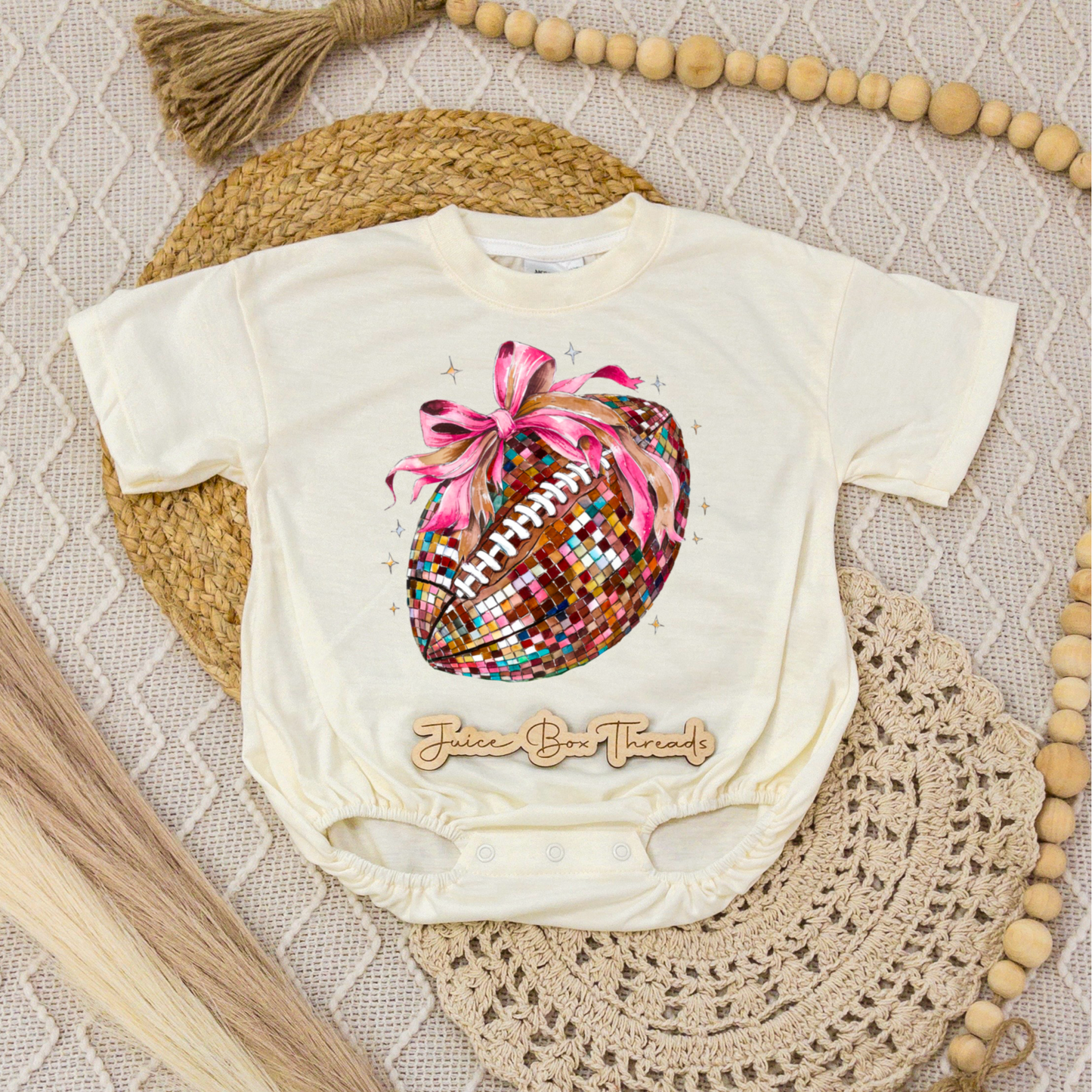 Football Bow Romper/Tee