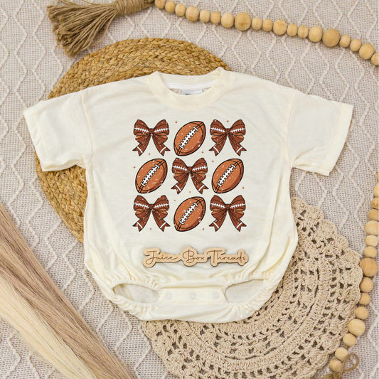 Football Bow Romper/Tee