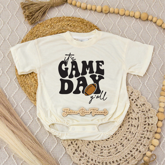 It's Game Day Y'all Romper/Tee