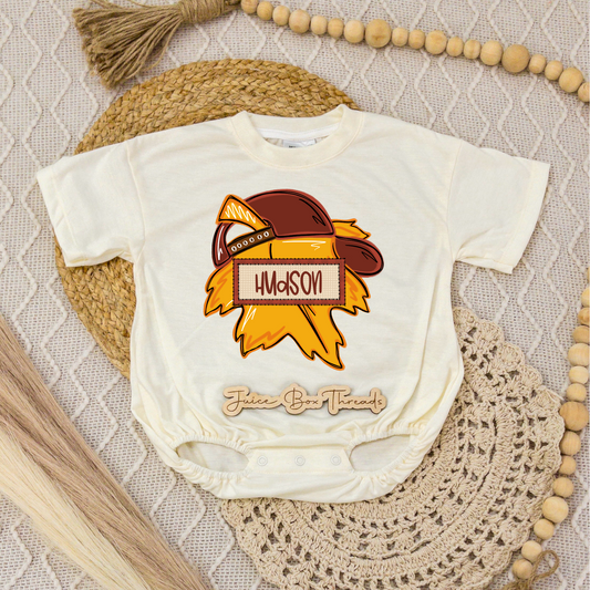 Boy Leaf Name Romper/Tee