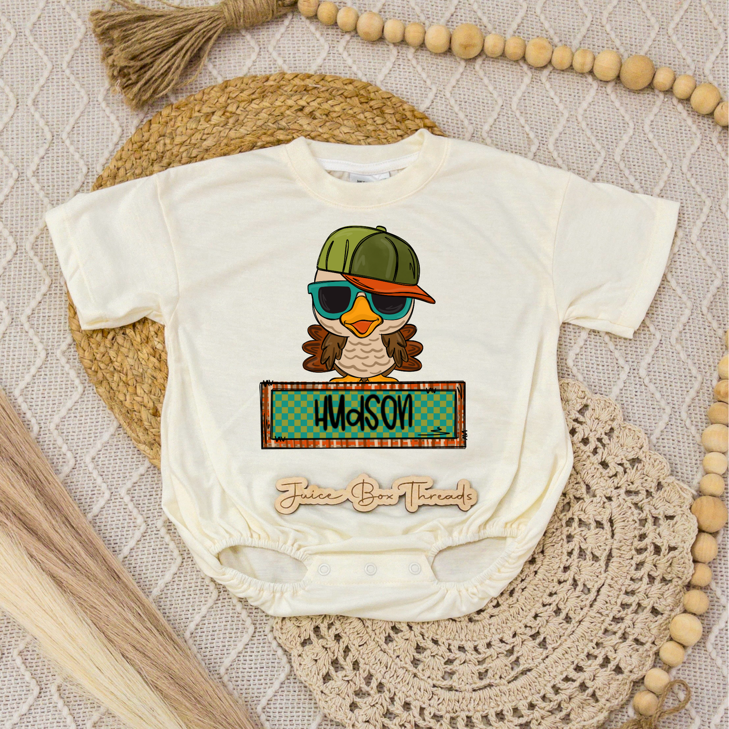 Boy Baby Turkey Name Romper/Tee