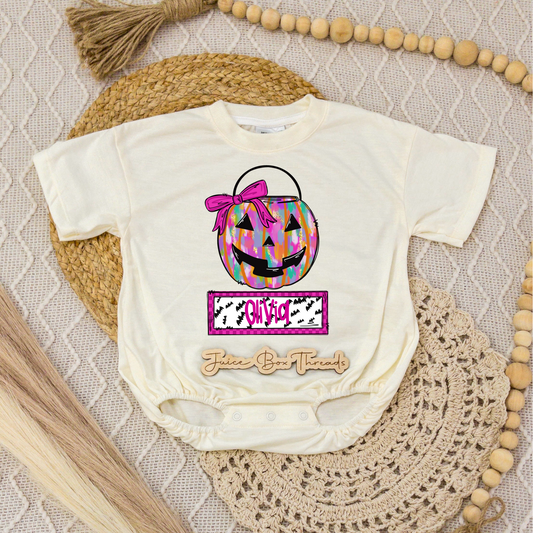 Girl Pumpkin Name Romper/Tee