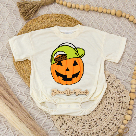 Boy Pumpkin Hat Romper/Tee