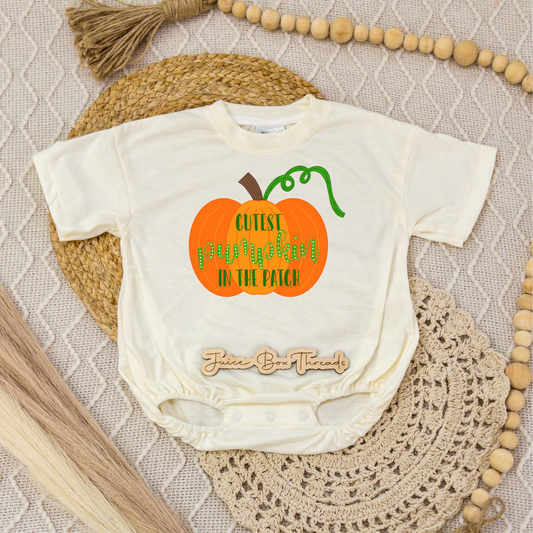 Cutest Pumpkin in the Patch Romper/Tee