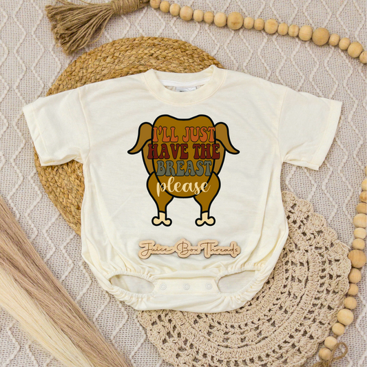 I'll Just Have the Breast Please Romper/Tee