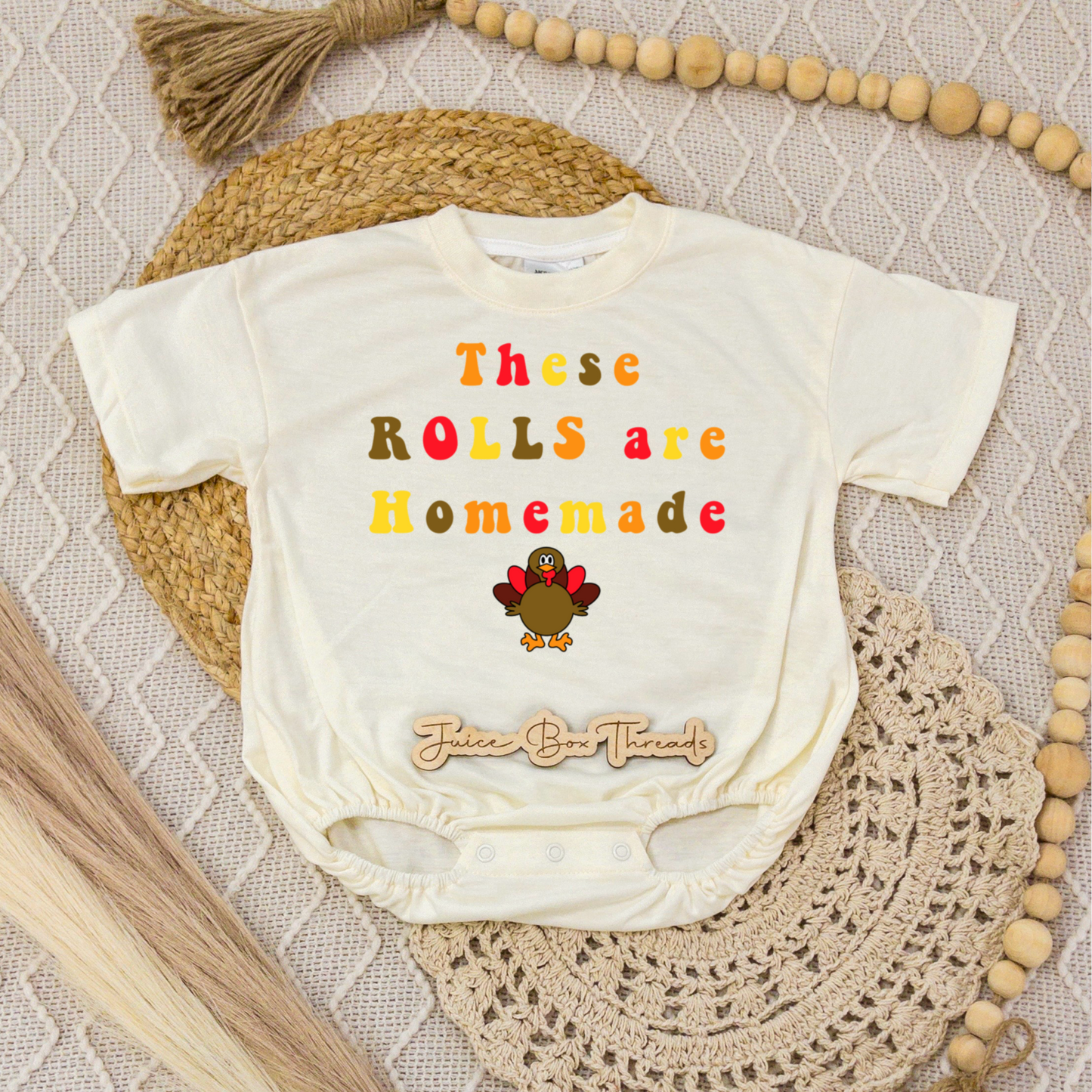 These Rolls are Homemade Romper/Tee