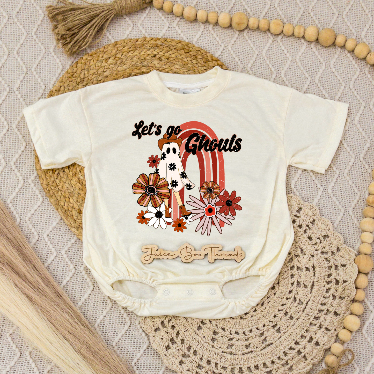 Let's Go Ghouls Romper/Tee