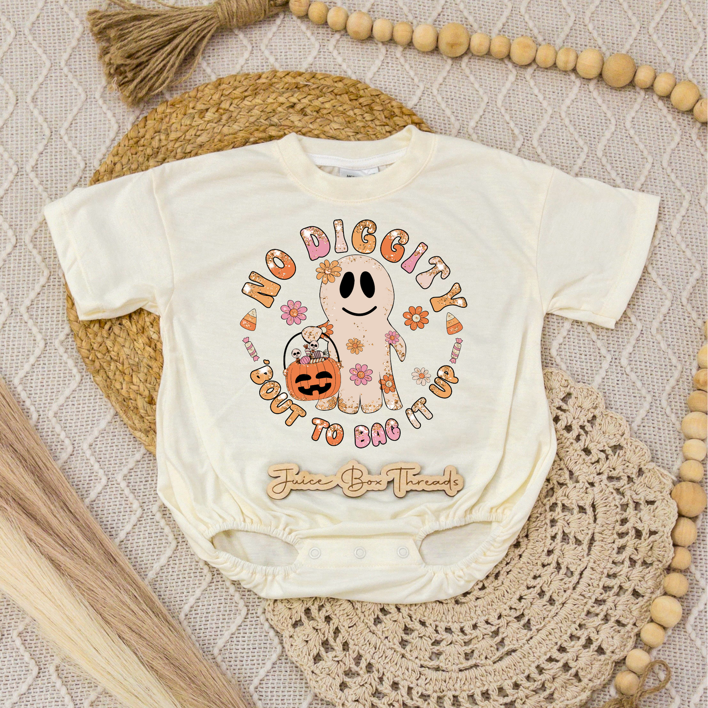 No Diggity Bout to Bag it Up Romper/Tee