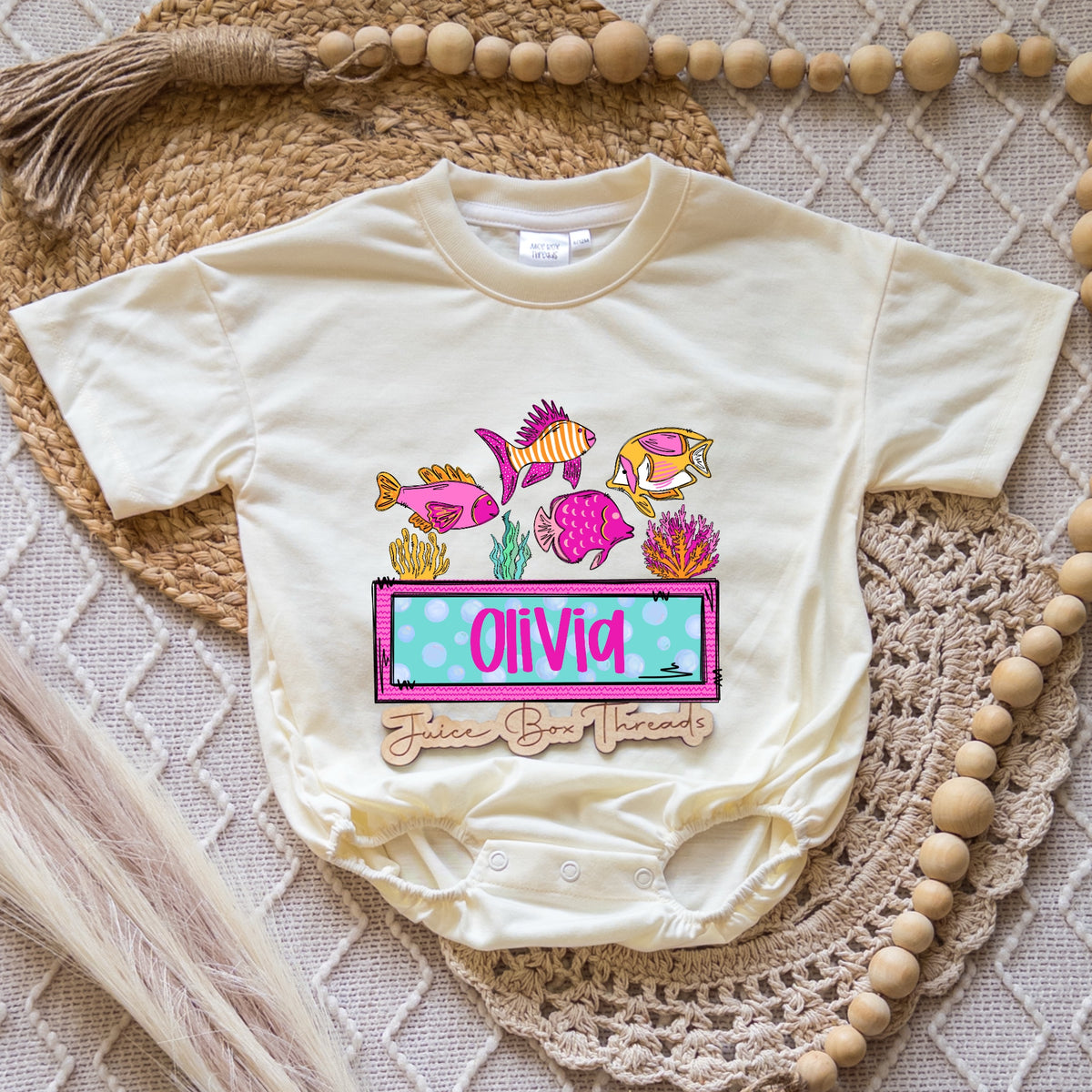 Girl Fish Names Romper/Tee