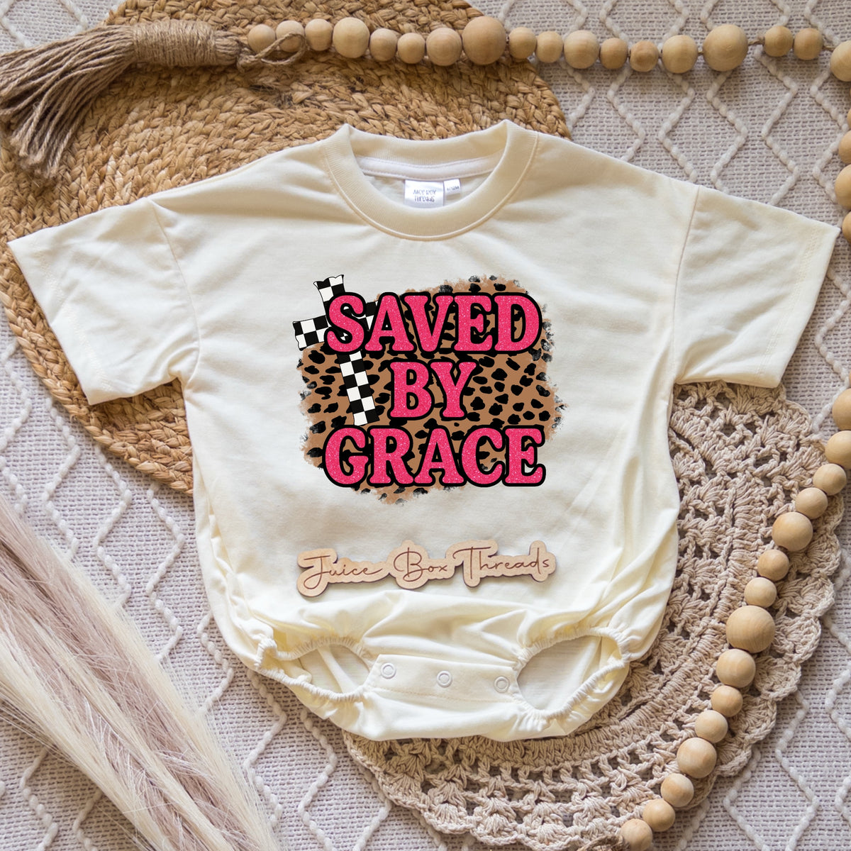 Saved By Grace Romper/Tee