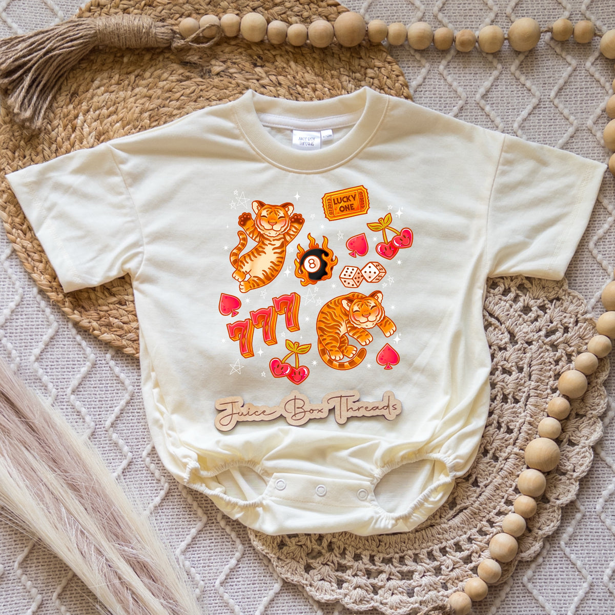 Lucky Tiger Romper/Tee