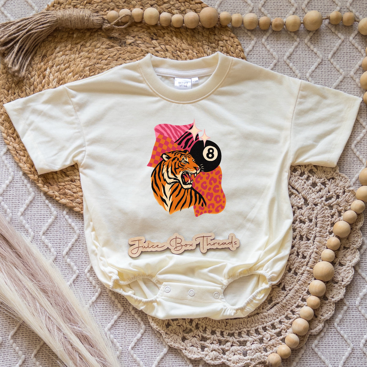 Tiger Retro Romper/Tee