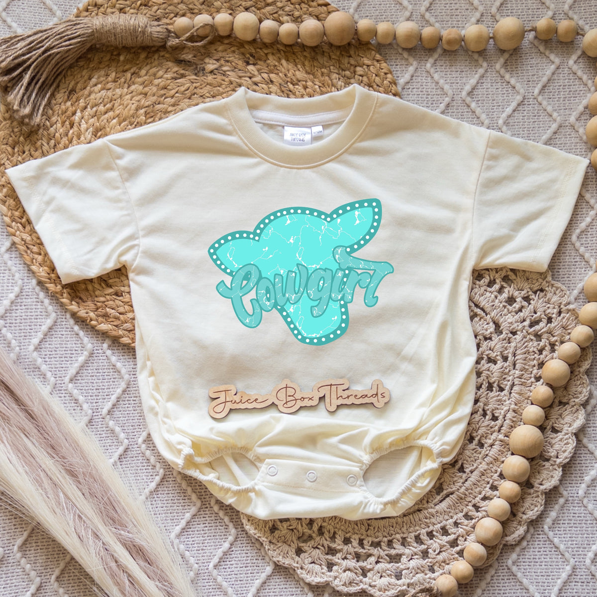 Cowgirl Concho Romper/Tee