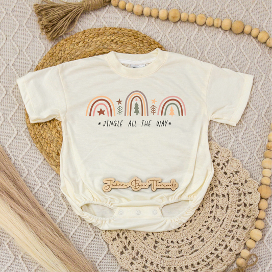 Jingle All the Way Romper/Tee