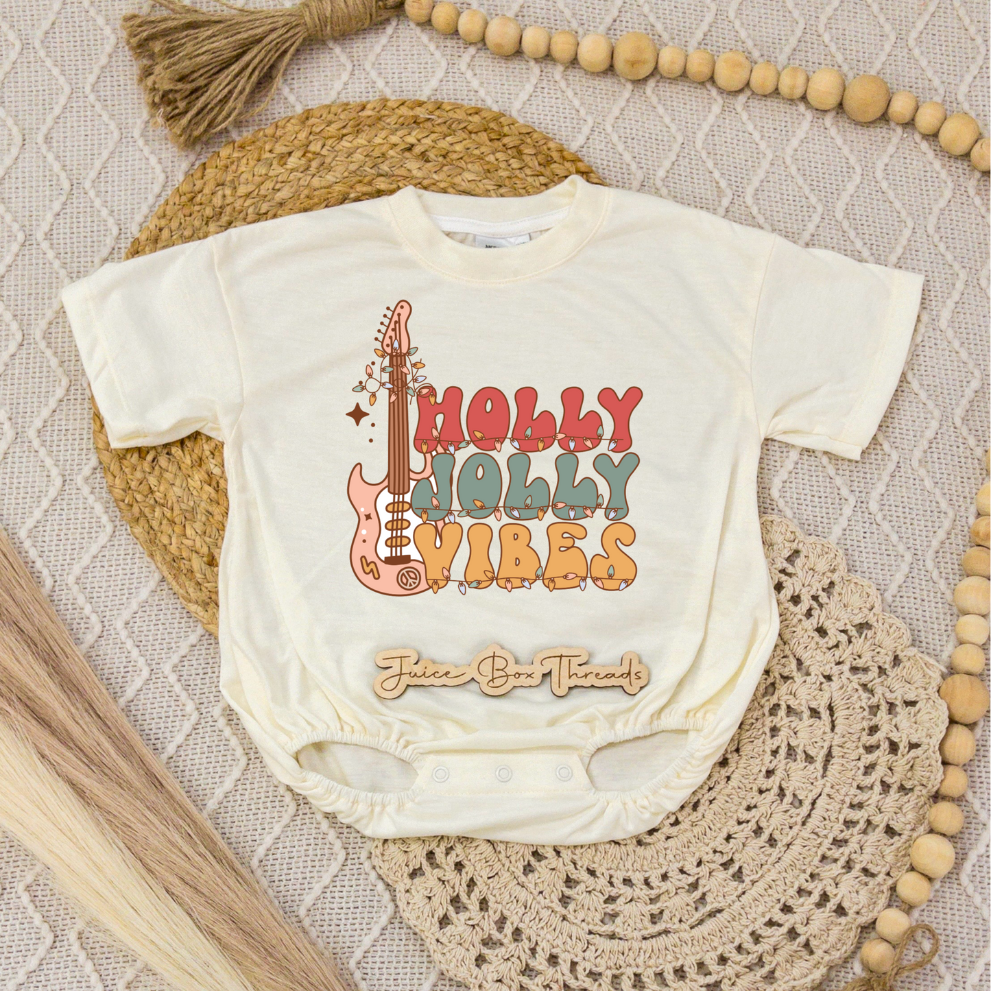 Holly Jolly Vibes Romper/Tee