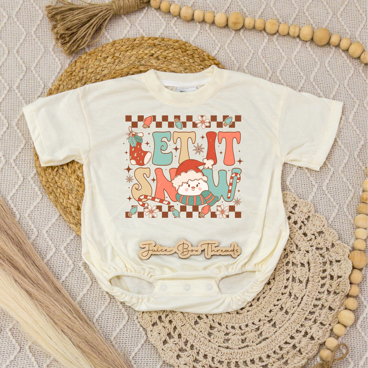 Let It Snow Romper/Tee