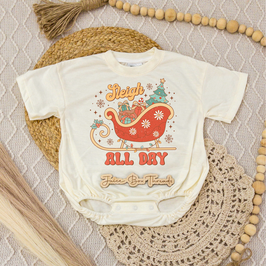 Sleigh All Day Romper/Tee