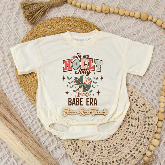 In My Holly Jolly Babe Era Romper/Tee
