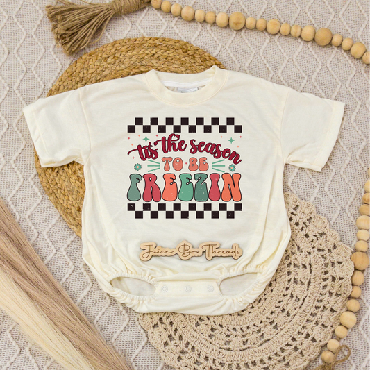 Tis the Season to be Freezin' Romper/Tee