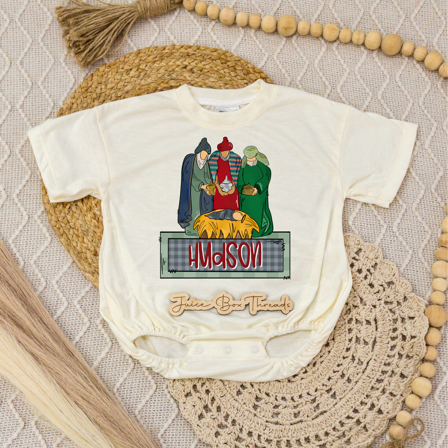 Wise Men Name Romper/Tee
