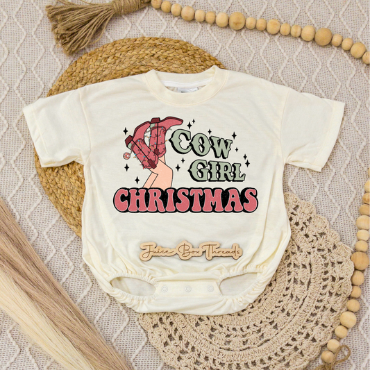 Cowgirl Christmas Romper/Tee