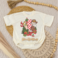Retro Girl Christmas Collage Romper/Tee