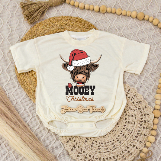 Mooey Christmas Romper/Tee