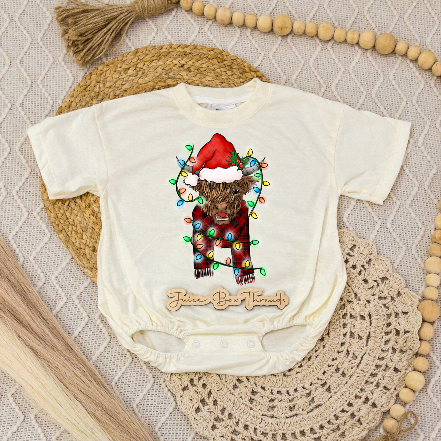 Cow Christmas Romper/Tee