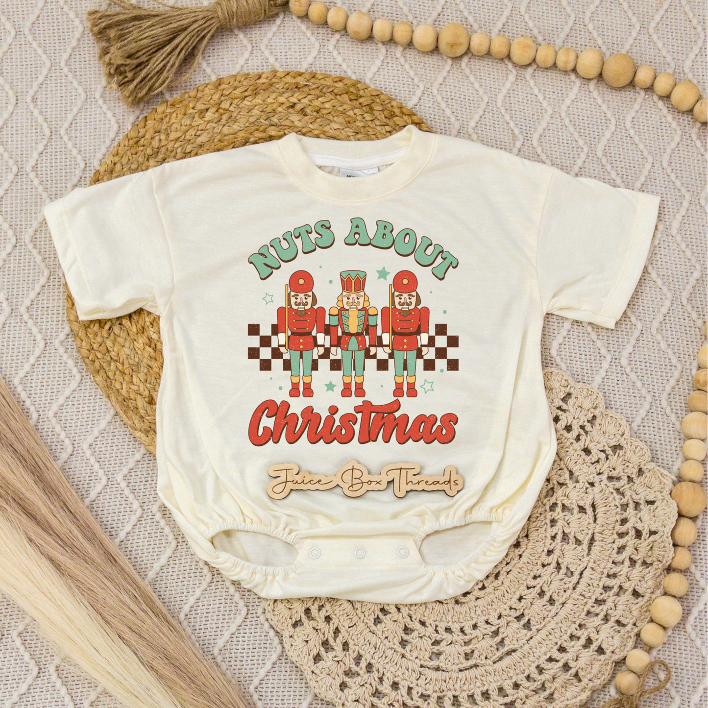Nuts About Christmas Romper/Tee
