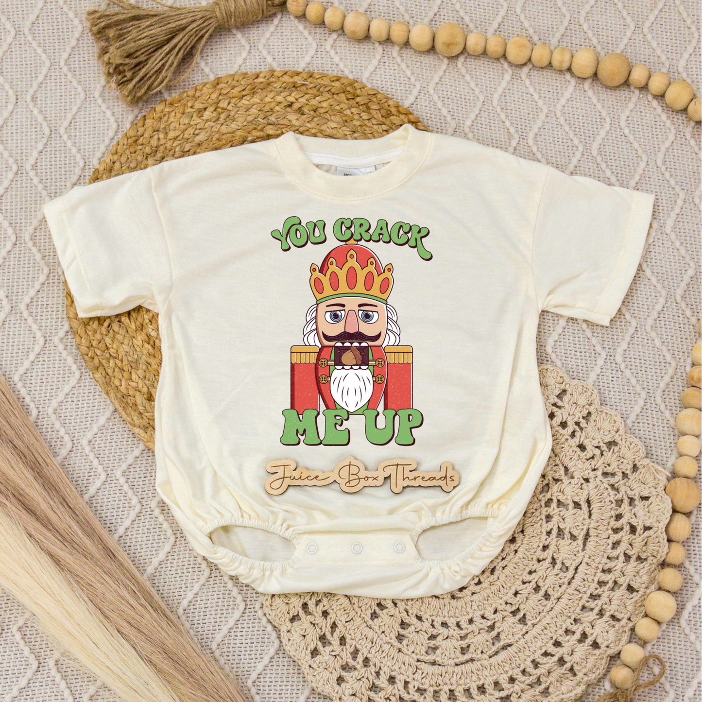 You Crack Me Up Romper/Tee