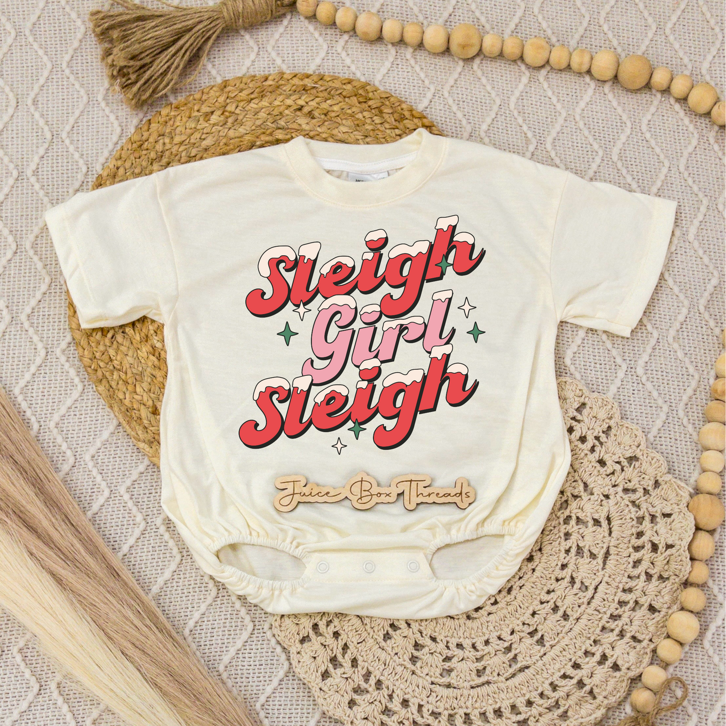 Sleigh Girl Sleigh Romper/Tee